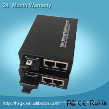 Hong Rui Ethernet to Fiber Media Converters offer two 10/100Mbps Ethernet ports and 100Base-FX transmission